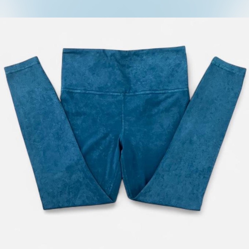 Athleta Leggings Women’s S Elation 7/8 Ocean Teal Garment Dye Yoga Gym leggings